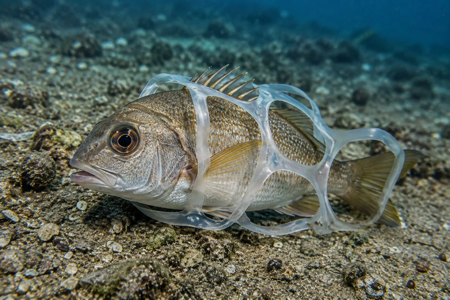 Oceánské plasty — tematická fotografie z původní nabídky